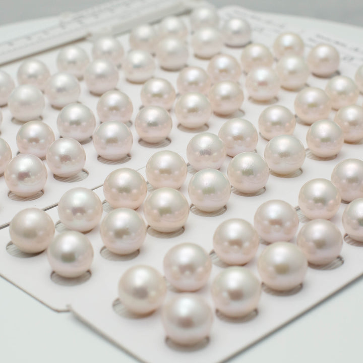 Edison 14-15mm Round Pearls White 6A Pearl Pairs