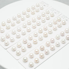 Edison 12-13mm Round Pearls White 6A Pearl Pairs