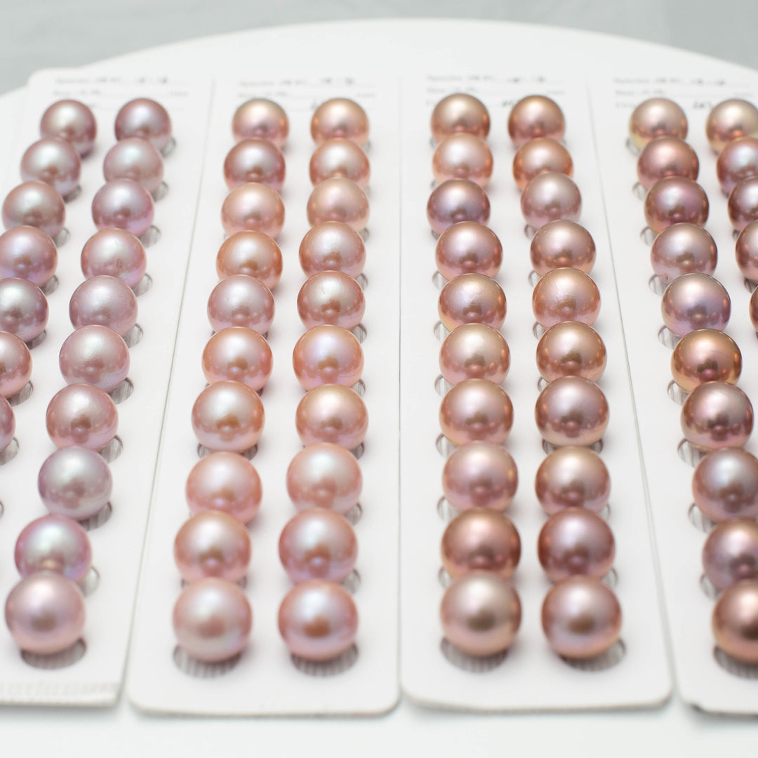 Edison 15-16mm Round Pearls Colorful 6A Pearl Pairs