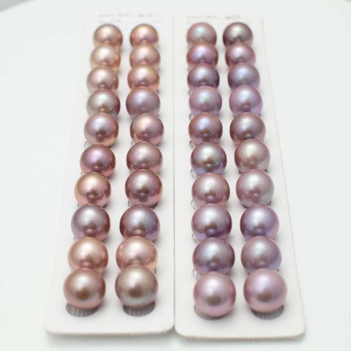 Edison 16-17mm Round Pearls Colorful 6A Pearl Pairs