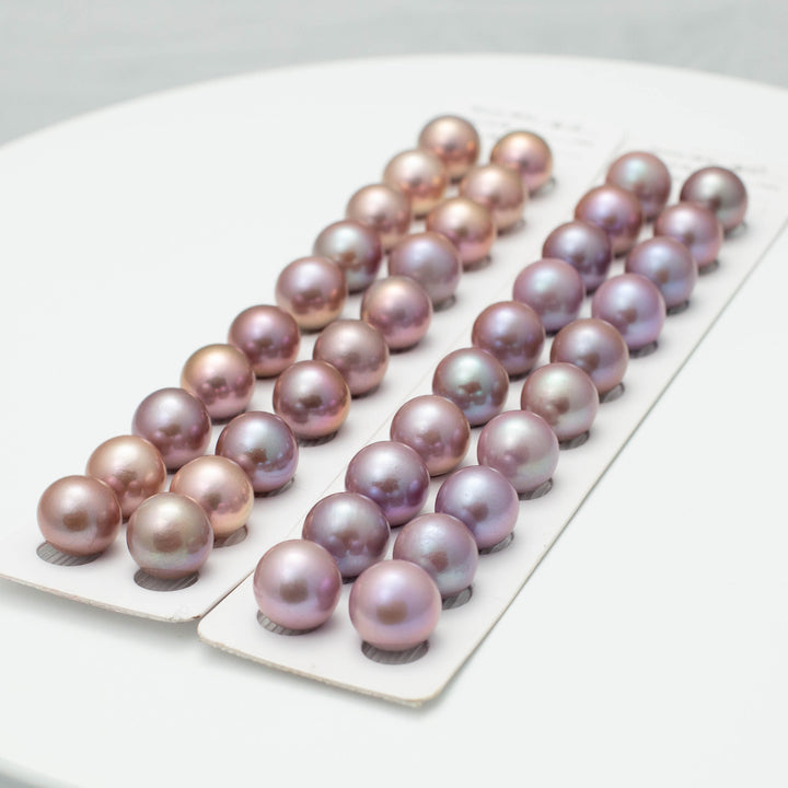 Edison 16-17mm Round Pearls Colorful 6A Pearl Pairs