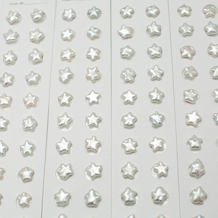 Baroque 11-12mm Five Star Pearls White AAA Pearl Pairs