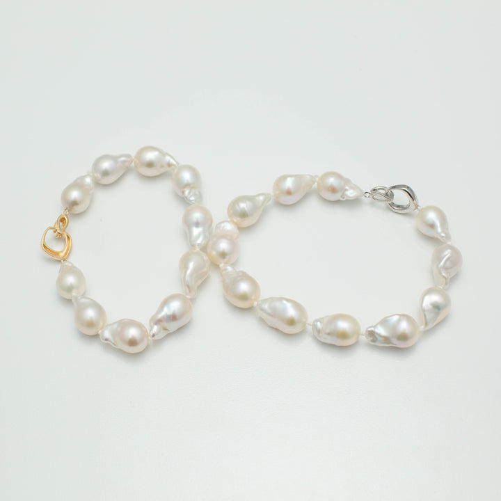 Baroque 11-12mm Fireball Pearls White AAA Pearl Strands