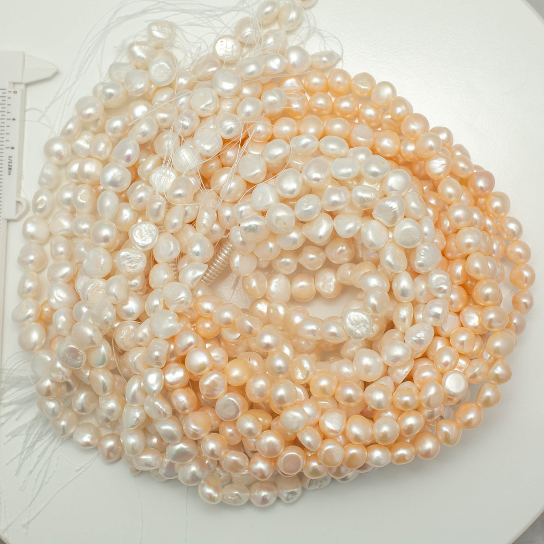 Baroque 12-13mm Nugget Pearls White AAA Pearl Strands