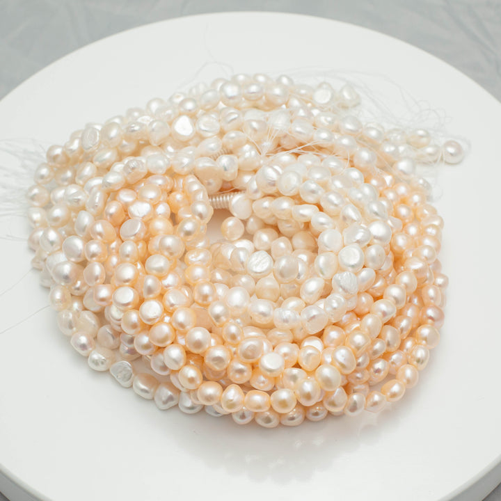 Baroque 12-13mm Nugget Pearls White AAA Pearl Strands