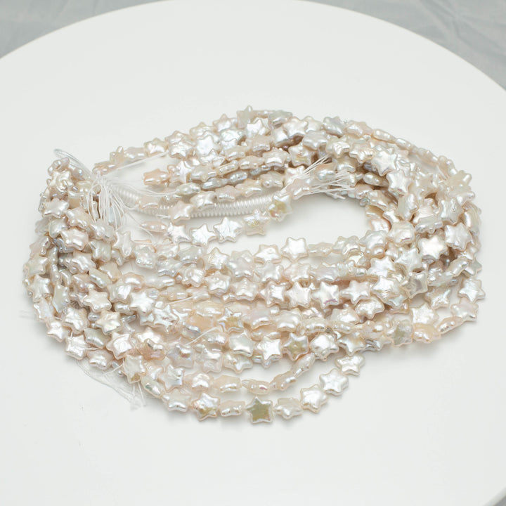 Baroque 11-12mm Five Star Pearls White AAA Pearl Strands