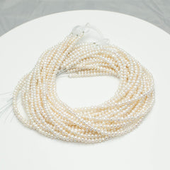 Baroque 5-6mm Potato Pearls White AAA Pearl Strands