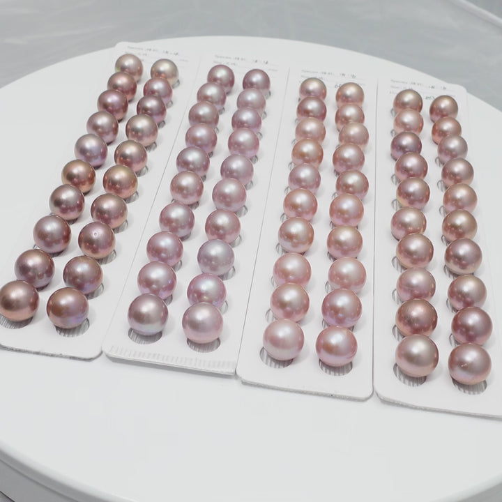 Edison 15-16mm Round Pearls Colorful 6A Pearl Pairs