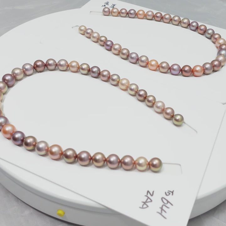 Edison 11-13mm Round Pearls Colorful TOP Pearl Strands