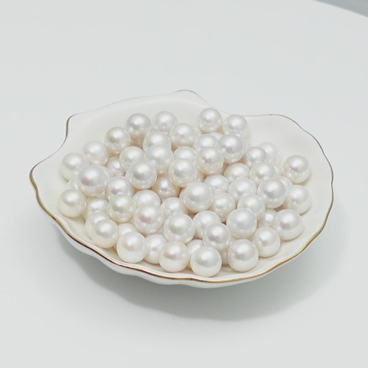 Edison 9-10mm Round Pearls White 7A Single Pearl