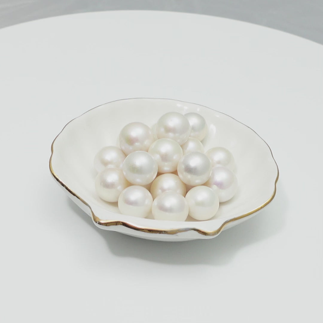 Edison 15-16mm Round Pearls White 7A Single Pearl